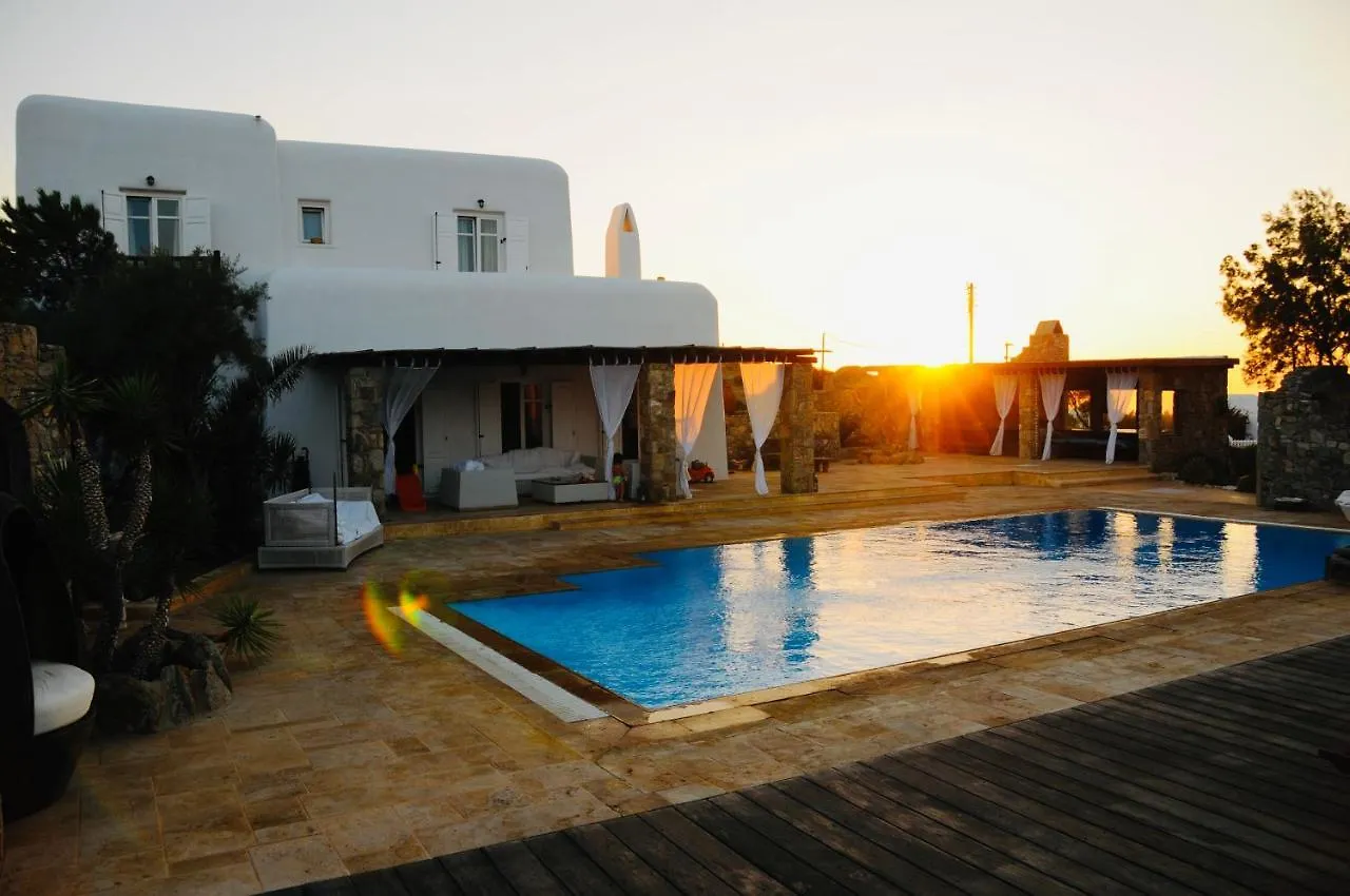 Dreamy Boho 5Bed Villa With Pool And Ocean View Mykonos Town 0*,