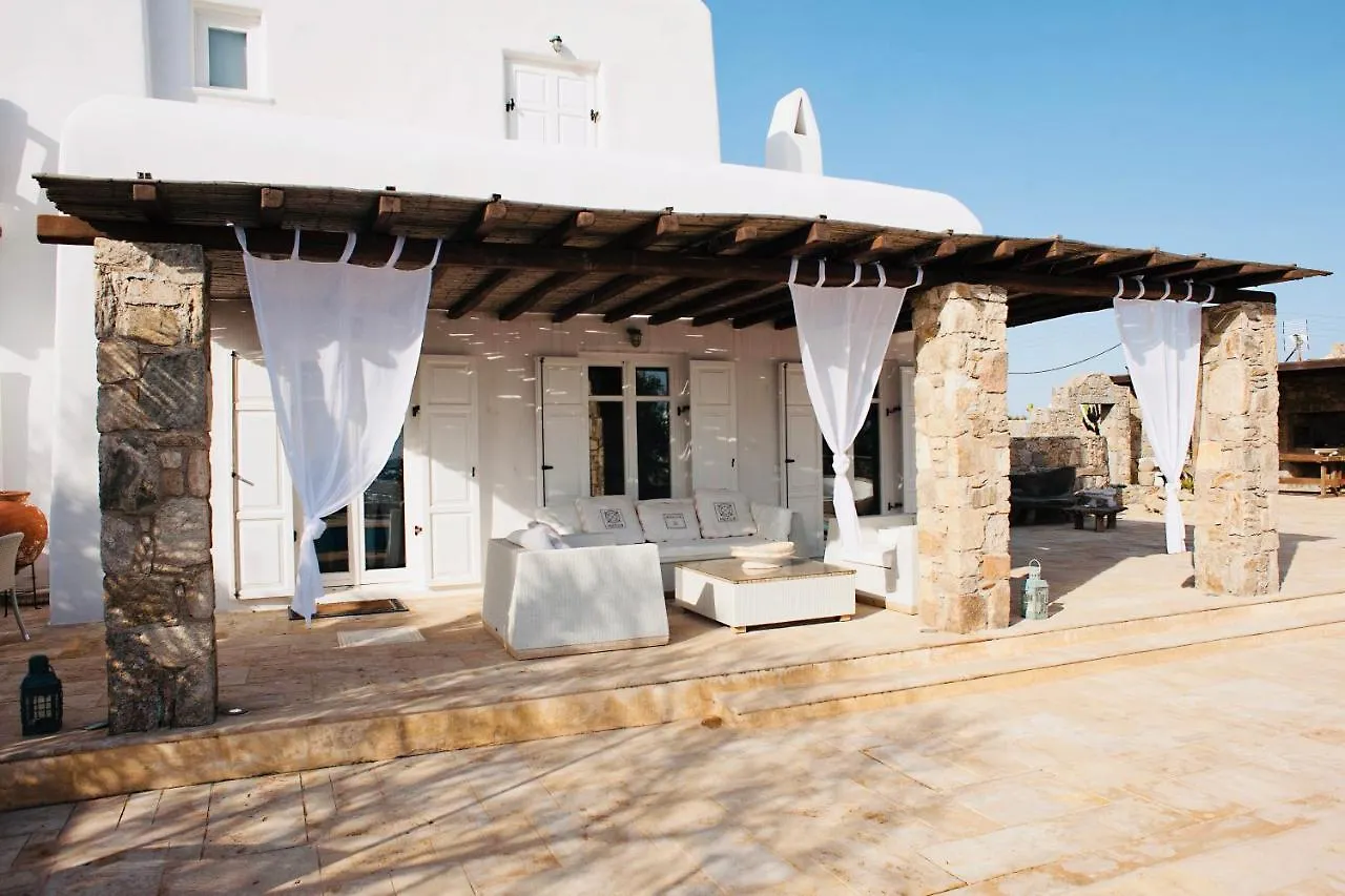 Dreamy Boho 5Bed Villa With Pool And Ocean View Mykonos Town Grecja