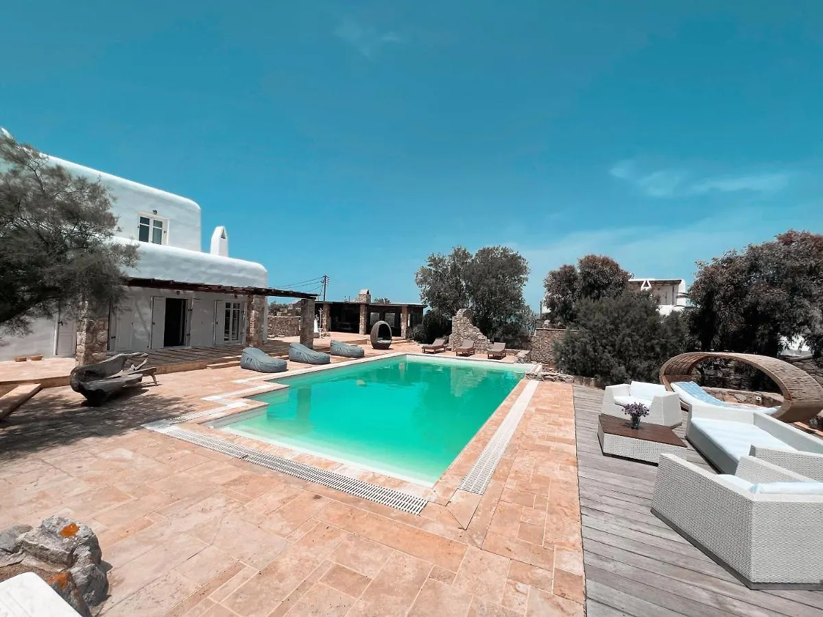 Dreamy Boho 5Bed Villa With Pool And Ocean View Mykonos Town