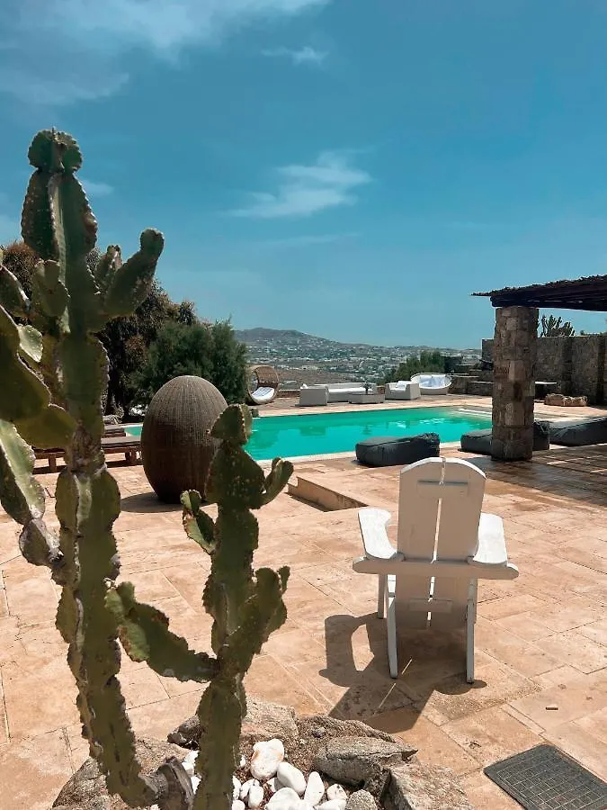 Dreamy Boho 5Bed Villa With Pool And Ocean View Mykonos Town