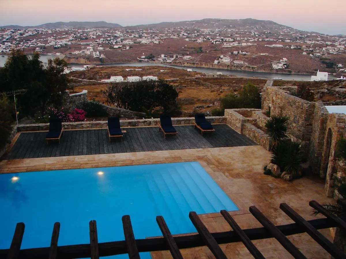 Dreamy Boho 5Bed Villa With Pool And Ocean View Mykonos Town 0*,  希腊