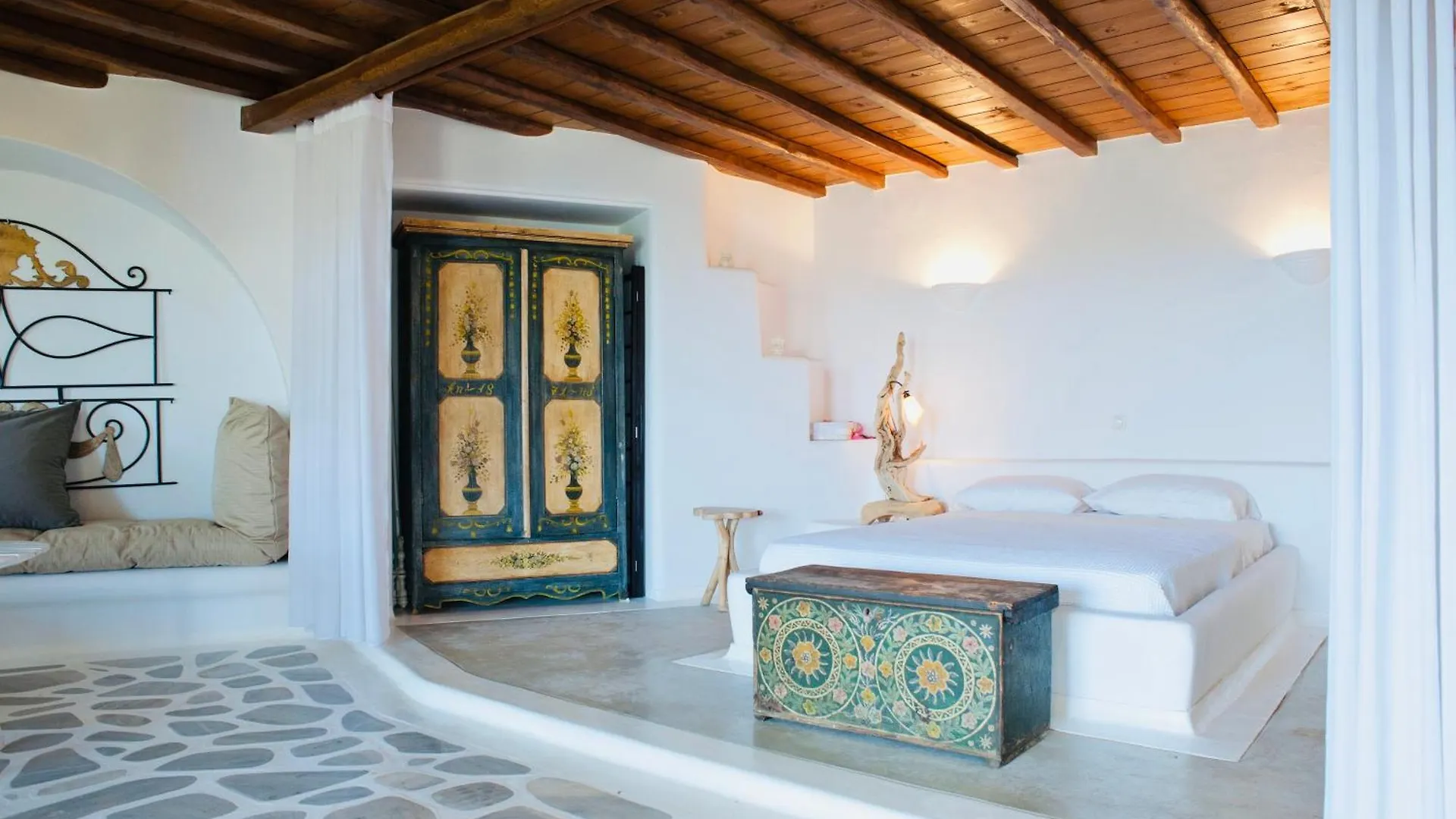 Dreamy Boho 5Bed Villa With Pool And Ocean View Mykonos Town 希腊